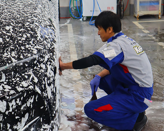 コーティング・洗車の様子